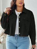 Large Women's Corduroy Short Casual