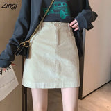 Women Skirt Autumn Winter Hot Sale 3XL Corduroy Mini Female Solid Pencil Slimming Sexy Trendy Elegant All-match Leisure