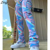Velvet Joggers Women Pants Drawstring With Pocket Joggers High Waist Sweatpants Streetwear Winter Clothes For