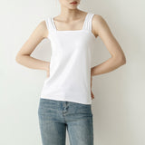 Cotton Jersey 7-Color 2025 New Summer T-Shirt Women's Slings South Korea