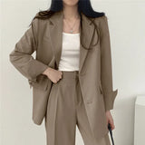 Zingj Suit Jacket Female 2024 New Spring And Autumn Korean Version Chic Small Suit Suit Lady Design Sense