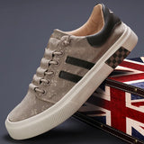 The Autumn Of 2025, The New Men's Shoes Trend Fashion Casual Men's Canvas Shoes Breathable Low-Top Lace