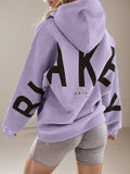 Hip Pop Oversize Letter Print