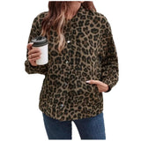 Blouse Coat Women's Spring And Autumn Leopard Print Retro Temperament Casual
