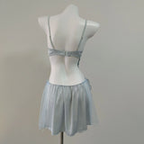Pajamas 2025 New Thin Ice Silk Seduction Lace Small Chest Bare Back Slings Sexy Ajamas Sexy Ajamas Sexy Ajamas Private