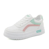 White Shoes Women 2025 Spring And Autumn Plus Velvet Korean Version Of Female Shoes Street Pat Shoes Casual Flat Shoes New Single