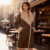 Women's Autumn And Winter New Double-Sided Two Sides Wearing A Long