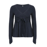 Lustful Wind Bump Color Lace Collar Loose Lazy T-Shirt Sexy Boobs Inside The Doll Dress