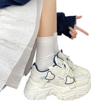 White Shoes Women In 2025 Summer New Mesh Breathable Skirts Fashion Red Student