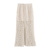 Knitted Dress Crocheted Blouse Crocheted Half Skirt