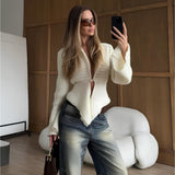 Luxury Irregular Knitted Cardigan Dress Women Warm Comfortable Fashion High-End Temperament Afternoon