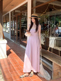 Xixi 13 Line 2025 Spring And Summer New French Retro Round Neck Temperament Sling Sling Dress