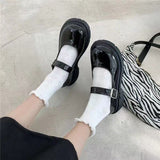 Jane Small Leather Shoes Retro Thick Soles Of High-Lefford Shoes 2025 New Casual Fashion Match Niche Women's