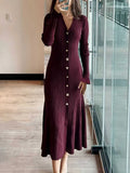 And Winter New French Elegant Jacket Dress Slim Skinny Knitting