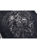 Autumn Winter Women's Harajuku O-neck Print Sweater Casual Loose Basic Oversize Jumper Vintage Knitted Sweaters Women