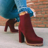 Head Leopard Print Coarse And Short-Carrying Knight Boots Women High Heel Tight Sleeve Velvet Fashion Boots
