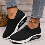 Rocking New Women's Shoes Thick-Soled Air Cushion Lazy Casual Sports Comfortable Shoes Breathable Soft-Soled Women's
