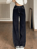 Stitched High Waist Boyfriend Jeans-Outfit