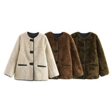 Women's French-Style Medard Vintage Fur Jacket