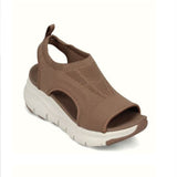 Sandals Women 2025 Autumn And Summer Net Cloth Thick Soles Of The Pedal Fish Mouth Flying Leisure Sports Large Women's