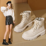 Style Martin Boots Autumn 2025 New Retro Thick-Bottomed Red Pop Boots Autumn And Winter Short Boots Women's
