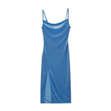 Women's Clothing 2025 New Spring And Summer Fashion Sexy Repair Fork With Dress
