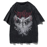 Summer New Spear Cranium Series Print T-Shirt Black Cotton Men And Women Universal