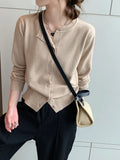 Jersey Jacket Autumn Dress Women 2025 New External Feeling Early Autumn Sweater Loose