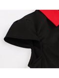 4XL Big Size Women Summer Vintage Cotton Dress 2023 Rockabilly Big size 5XL Swing Retro Black Dress Party Feminino