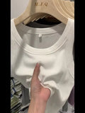 Girls Tight Anti-Smooth Threaded Vest Women's Spring And Summer Suit Slim Top Ins
