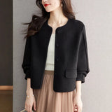Fragrant Coat Small Casual Loose Top Winter 2025 New Popular Long-Sleeved