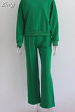 Tracksuit Sweatshirts Set Women Two Piece Set Autumn Pullover Loose Sweatpants And Sweatshirts For Women Set Wide