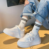 Hong Kong Style Design Retro Thick-Soled Shoes Children's New Chic Original Small White Shoes Casual Bread