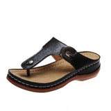 Women's Large Code 2025 Spring And Summer New Fashion Heel Clippings Wearing Beach Slippers Women's