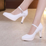 Shoes Black Job Interview Work Dress Pointy Heel Model Cheongsam Catwalk Large Size Single Shoe