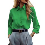 Years Of Shein Leisure Spring And Autumn Long-Sleeved Western Wind Women's Shirt