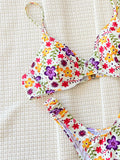 Zingj Single Swimsuit 2024 Print Sexy Bikini Ladies Split Swit Strip Steel Tobiini