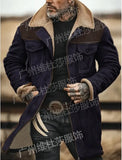 Autumn And Winter Men's Coat Velvet Jacket More Pocket Coat More