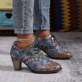 Autumn And Winter New Women's Boots Rough High And Martin Boots British Style National Style Women
