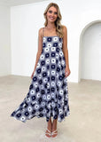 Zingj Spring And Summer 24 New Women's Small Fresh Flower Condole Dress