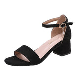 New Large-Size Sandals Women's Fashion In The Summer Of 2025 With High-Heeled Roman