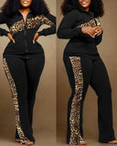 Autumn And Winter Independent Station Printing Trend Fashion Women's Wear 2-Piece Set From Stock 211-0-Outfit