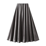 New Spring And Autumn New A-Dress Skirt Mid-Dress Mid-Dress Mid-Dress Mid-Senior Skirt