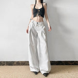 Style Lazy Loose Broad-Legged Sleeker Sleeker Sleeker Sleeker Temperament Commuting Low-Waist Fashion Thin