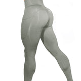 Yoga Pants Solid Color Body-Building Exercise Running Fitness Training Tights Leggings For