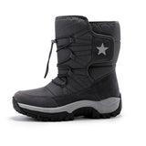 Winter New Tide Leisure High-Top Cotton Boots Outdoor Snow Boots Men And Women Plus Velvet Warm Cotton