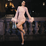 Zingj Hair Fine Flash Mesh Gauze Dress New Perspective Fashion Trend Sexy Women's