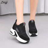Platform Wedges Women's Sneakers Spring autumn High Quality Mesh Breathable Increased women's shoes Casual Shoes