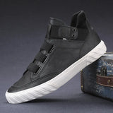 Men's Shoes In The Autumn Of 2025 New Men's Leather Shoes Four Seasons Of High-Top Sports Running Board Shoes With Soft