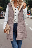 New Solid-Color Hooded Cotton Vest Wears Both Sides Of The Warm Cardigan Wind